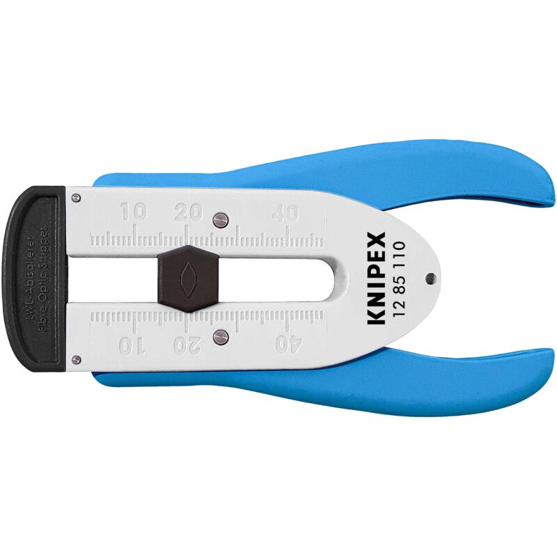 foto del prodotto knipex 12 85 110 sb spelacavi per cavi a fibre ottiche 190 mm