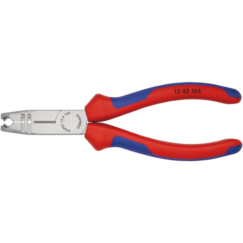 foto del prodotto knipex 13 42 165 spelacavi rivestiti in materiale bicomponente bonderizzata nera 165 mm