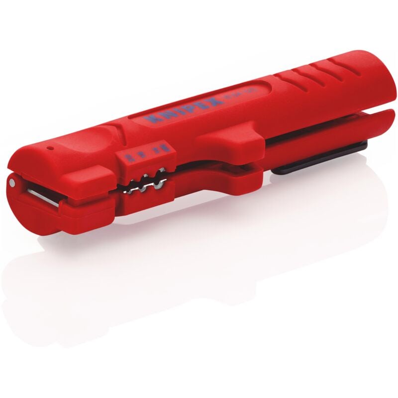 foto del prodotto knipex 16 64 125 sb utensile spelacavi per cavi piatti e tondi 125 mm