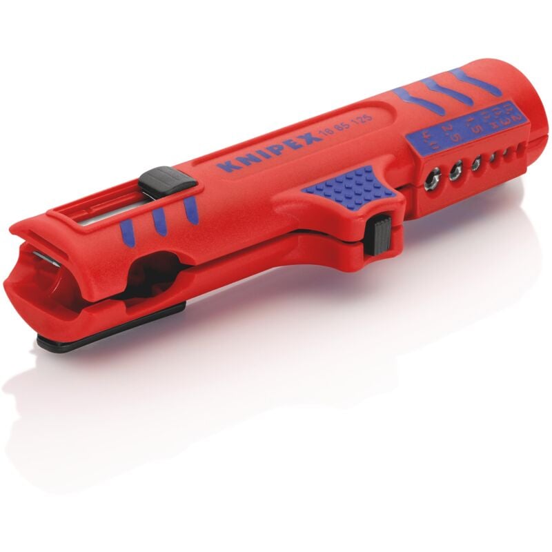 foto del prodotto knipex 16 85 125 sb utensile di sguainatura adatto per cavi rotondi, cavo per ambienti umidi 8 fino a 13 mm 0.2 fino a