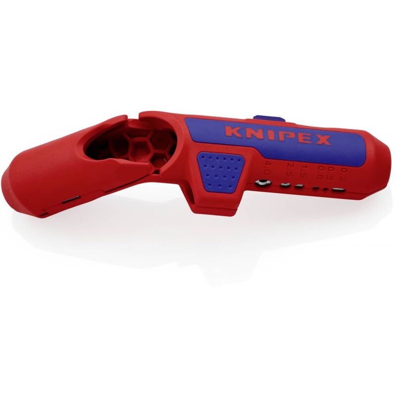 foto del prodotto knipex 16 95 02 sb ergostrip utensile di sguainatura adatto per cavi rotondi, cavo per ambienti umidi, cavo dati, cavo