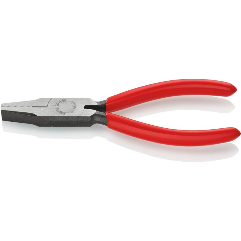 foto del prodotto knipex 20 01 140 pinza per meccanica a becchi piatti diritti rivestiti in resina sintetica bonderizzata nera 140 mm