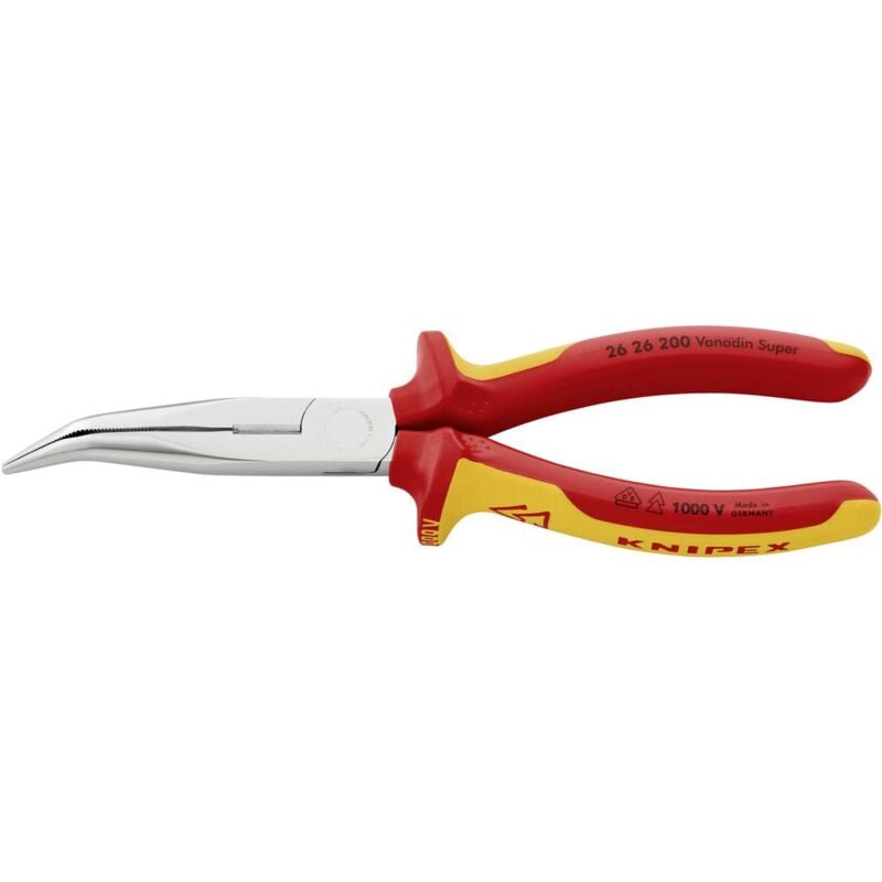 foto del prodotto knipex 26 26 200 sb pinza con becchi mezzotondi 200 mm
