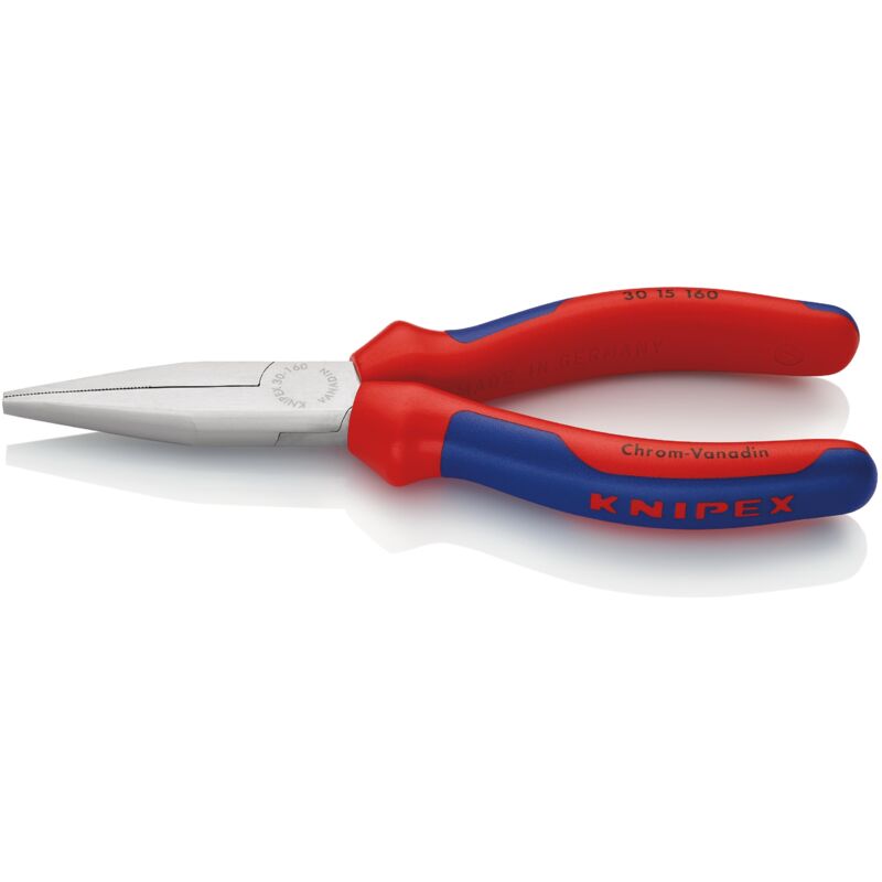 foto del prodotto knipex 30 15 160 pinza per meccanica a becchi lunghi rivestiti in materiale bicomponente cromata 160 mm