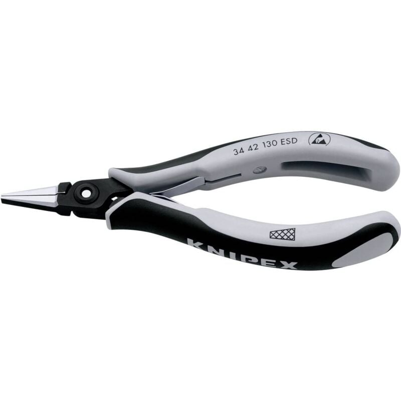 foto del prodotto knipex 34 42 130 esd esd pinza a becchi lunghi acciaio al cromo vanadio per cuscinetti a sfera 130 mm