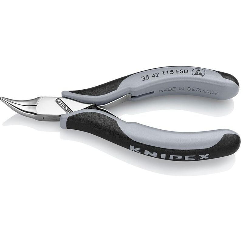 foto del prodotto knipex 35 42 115 esd esd pinza a becchi appuntiti angolati 45 115 mm