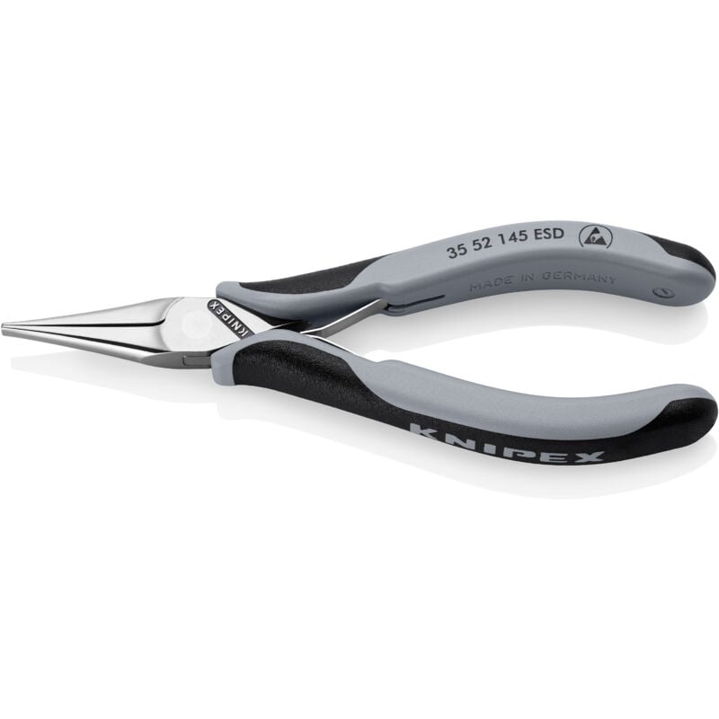 foto del prodotto knipex 35 52 145 pinza speciale per elettronica con cerniera passante con manici multicomponente 145 mm