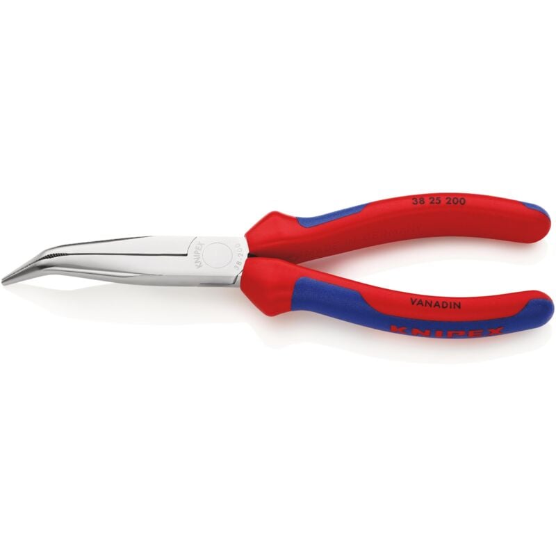foto del prodotto knipex 38 25 200 pinza per meccanica rivestiti in materiale bicomponente cromata 200 mm