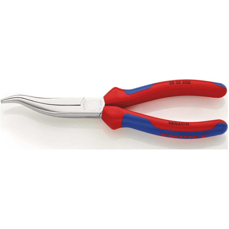 foto del prodotto knipex 38 35 200 pinza per meccanica con manici comfort cromata 200 mm
