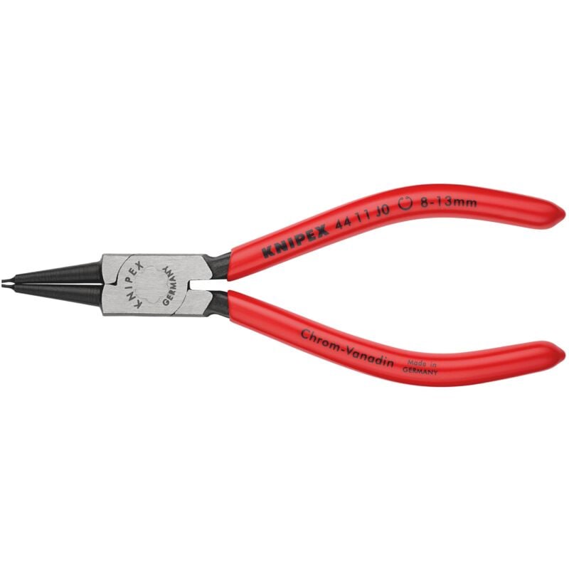 foto del prodotto knipex 44 11 j0 pinza per anelli di sicurezza per anelli di sicurezza interni a fori rivestiti in resina sintetica bonderizzata nera 140 mm