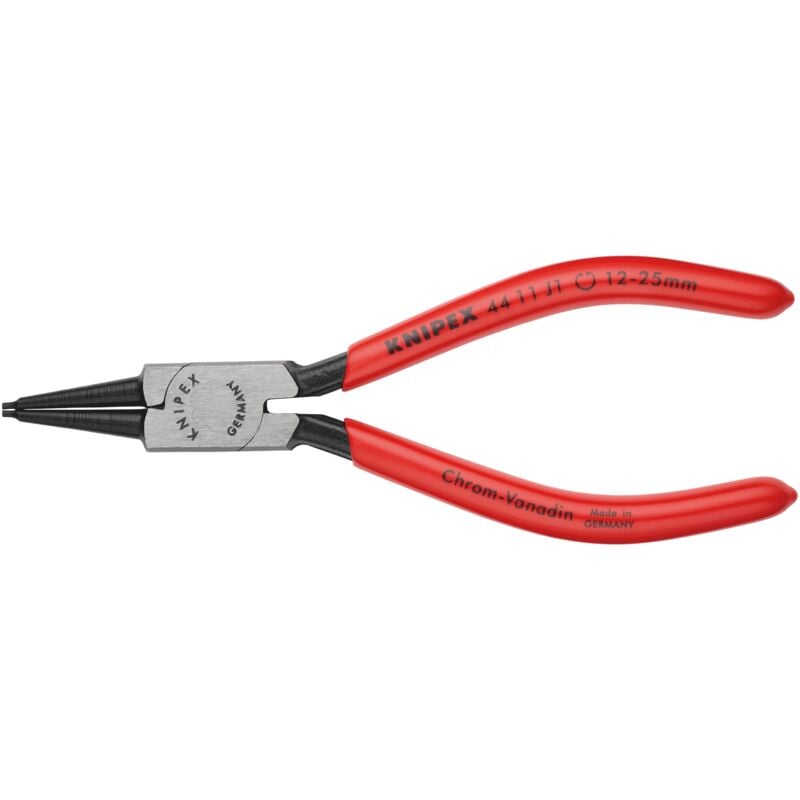 foto del prodotto knipex 44 11 j1 pinza per anelli di sicurezza per anelli di sicurezza interni a fori rivestiti in resina sintetica atramentata nera 140 mm