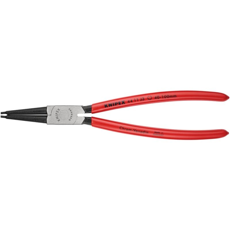 foto del prodotto knipex 44 11 j3 pinza per anelli di sicurezza per anelli di sicurezza interni a fori rivestiti in resina sintetica bonderizzata nera 225 mm