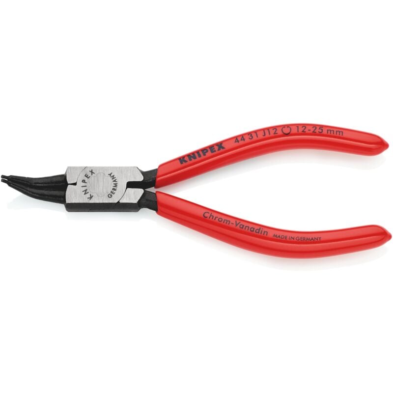 foto del prodotto knipex 44 31 j12 pinza per anelli di sicurezza per anelli di sicurezza interni a fori angolazione a 45 rivestiti in resina sintetica bonderizzata