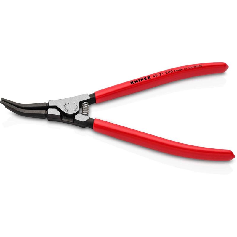 foto del prodotto knipex 45 21 200 pinza di montaggio per anelli elastici su alberi rivestiti in resina sintetica bonderizzata nera 200 mm