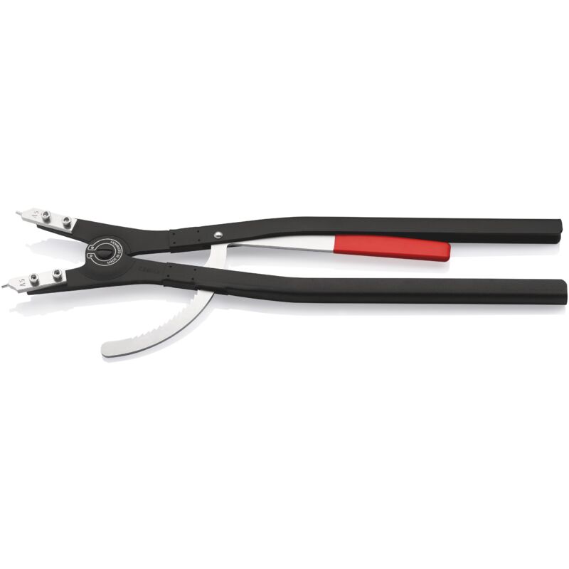 foto del prodotto knipex 46 10 a5 pinza per anelli di sicurezza per anelli di sicurezza esterni su alberi nera, verniciata a polvere 560 mm