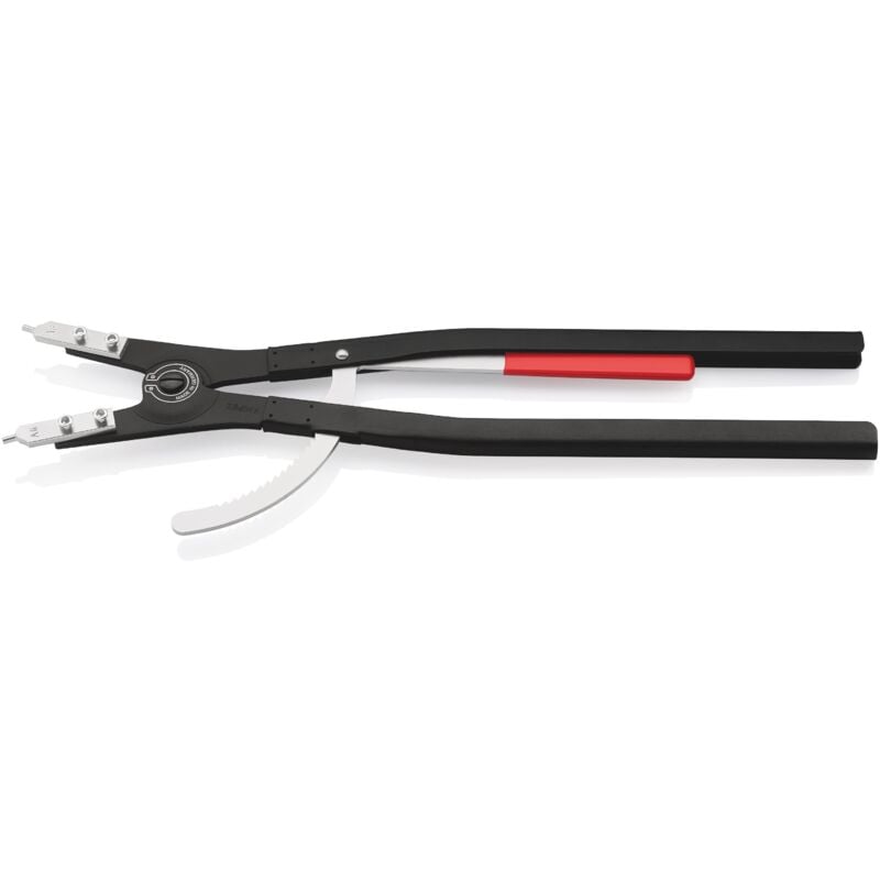 foto del prodotto knipex 46 10 a6 pinza per anelli di sicurezza per anelli di sicurezza esterni su alberi nera, verniciata a polvere 570 mm