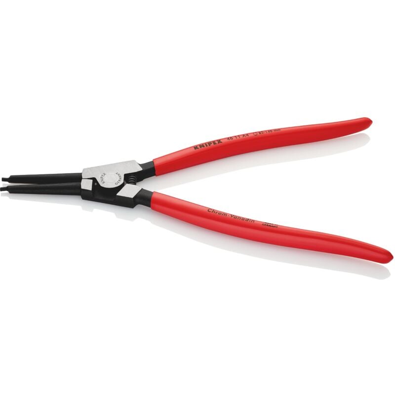 foto del prodotto knipex 46 11 a4 pinza per anelli di sicurezza per anelli di sicurezza esterni su alberi rivestiti in resina sintetica bonderizzata nera 320 mm