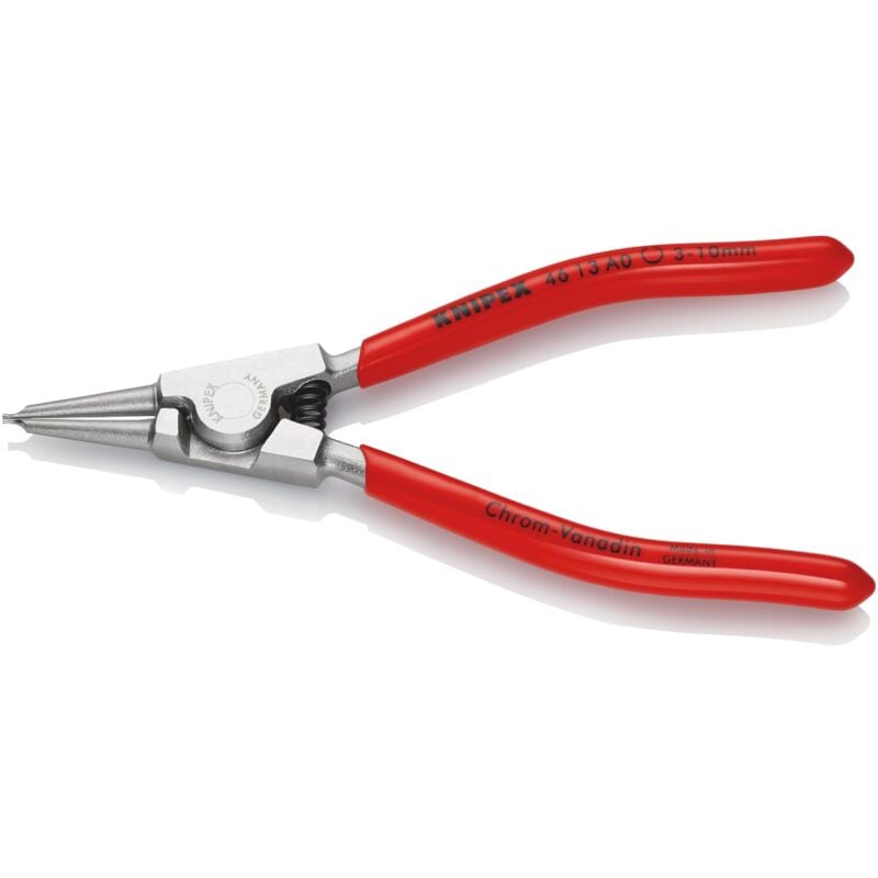 foto del prodotto knipex 46 13 a0 pinza per anelli di sicurezza per anelli di sicurezza esterni su alberi rivestiti in resina sintetica cromata 140 mm