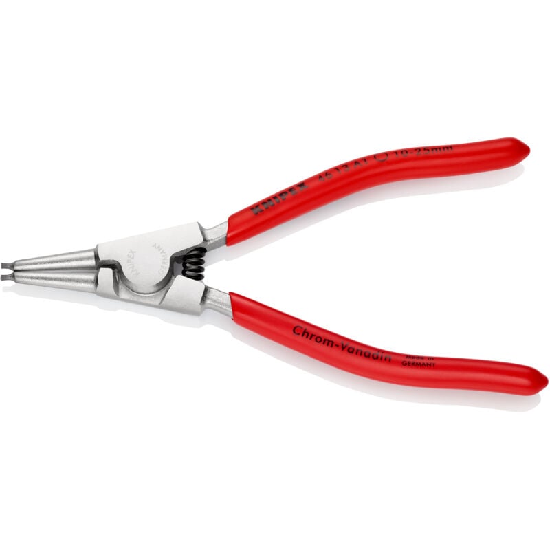foto del prodotto knipex 46 13 a1 pinza per anelli di sicurezza per anelli di sicurezza esterni su alberi rivestiti in resina sintetica cromata 140 mm