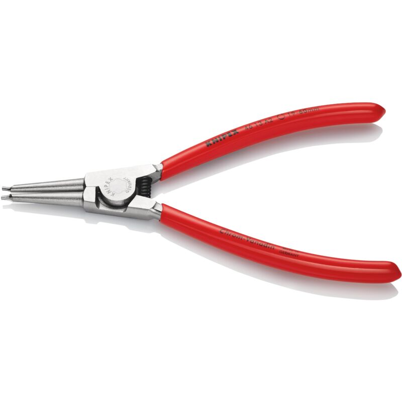 foto del prodotto knipex 46 13 a2 pinza per anelli di sicurezza per anelli di sicurezza esterni su alberi rivestiti in resina sintetica cromata 180 mm