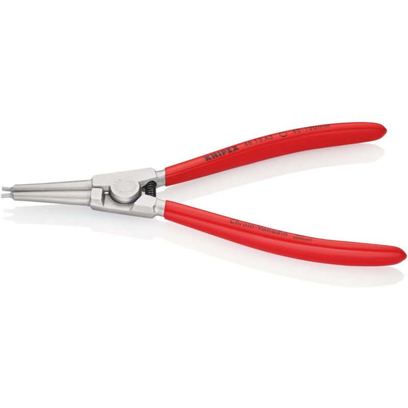 foto del prodotto knipex 46 13 a3 pinza per anelli di sicurezza per anelli di sicurezza esterni su alberi rivestiti in resina sintetica cromata 210 mm