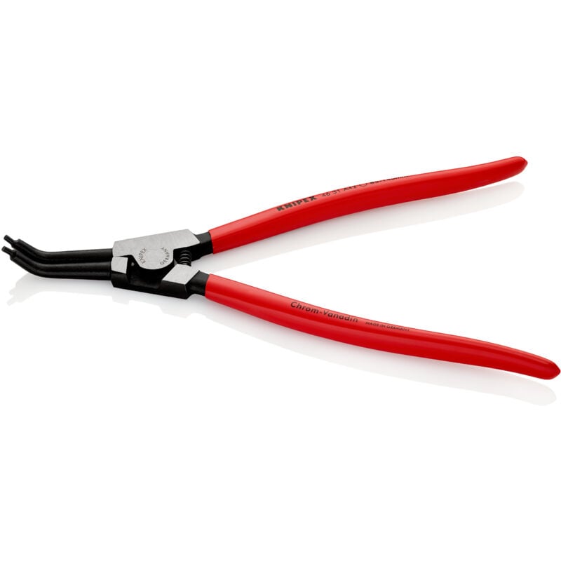 foto del prodotto knipex 46 31 a42 pinza per anelli di sicurezza per anelli di sicurezza esterni su alberi angolazione a 45 rivestiti in resina sintetica