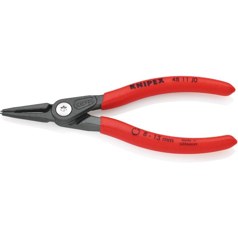 foto del prodotto knipex 48 11 j0 pinza di precisione per anelli di sicurezza per anelli di sicurezza interni a fori rivestiti in resina sintetica antiscivolo