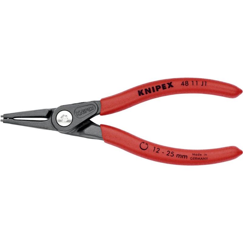 foto del prodotto knipex 48 11 j1 sb pinza per anelli di sicurezza adatto per pinze per anelli anelli interni 12 25 mm forma della punt