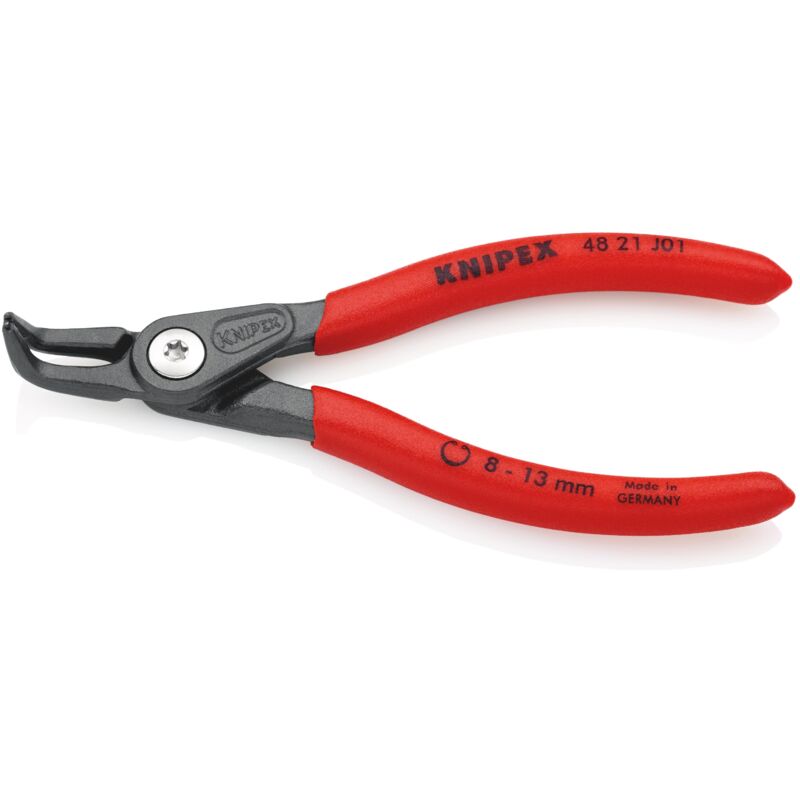 foto del prodotto knipex 48 21 j01 pinza di precisione per anelli di sicurezza per anelli di sicurezza interni a fori rivestiti in resina sintetica antiscivolo
