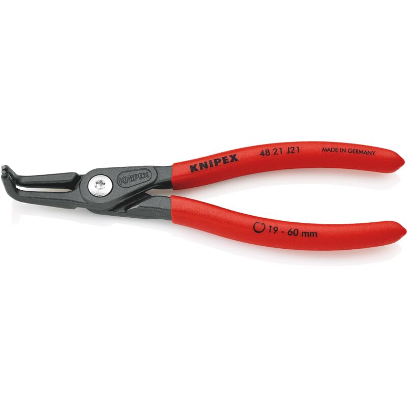 foto del prodotto knipex 48 21 j21 pinza di precisione per anelli di sicurezza per anelli di sicurezza interni a fori rivestiti in resina sintetica antiscivolo