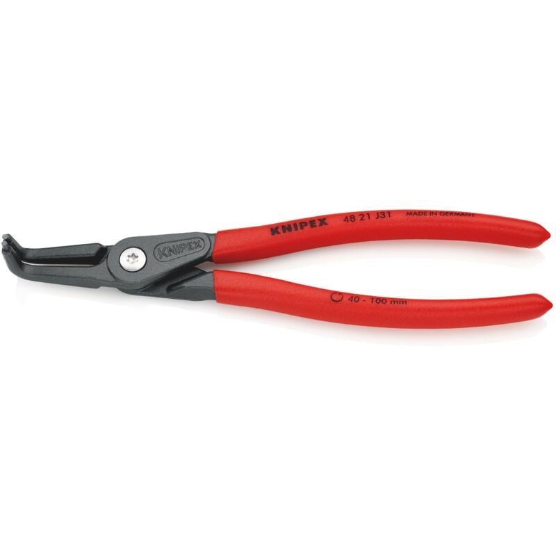 foto del prodotto knipex 48 21 j31 pinza di precisione per anelli di sicurezza per anelli di sicurezza interni a fori rivestiti in resina sintetica antiscivolo