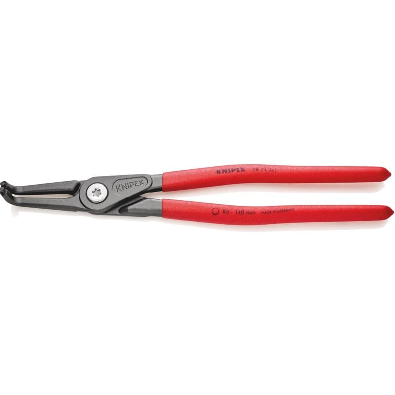 foto del prodotto knipex 48 21 j41 pinza di precisione per anelli di sicurezza per anelli di sicurezza interni a fori rivestiti in resina sintetica antiscivolo