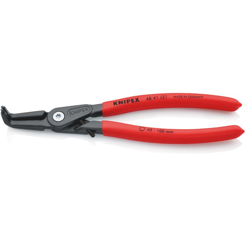 foto del prodotto knipex 48 41 j31 pinza di precisione per anelli di sicurezza per anelli di sicurezza interni a fori rivestiti in resina sintetica antiscivolo