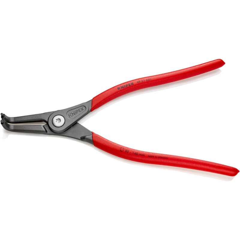 foto del prodotto knipex 49 21 a41 pinza di precisione per anelli di sicurezza per anelli di sicurezza esterni su alberi rivestita in plastica antiscivolo bonderizzata