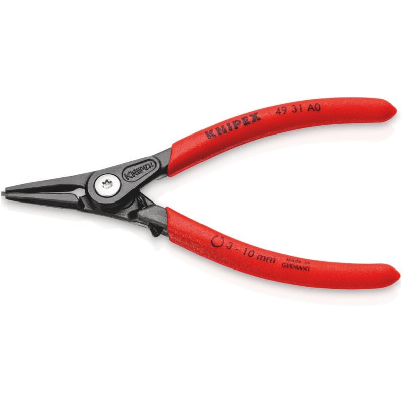 foto del prodotto knipex 49 31 a0 pinza di precisione per anelli di sicurezza per anelli di sicurezza esterni su alberi con meccanismo di limitazione