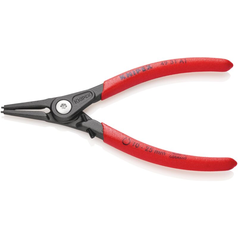 foto del prodotto knipex 49 31 a1 pinza di precisione per anelli di sicurezza per anelli di sicurezza esterni su alberi con meccanismo di limitazione