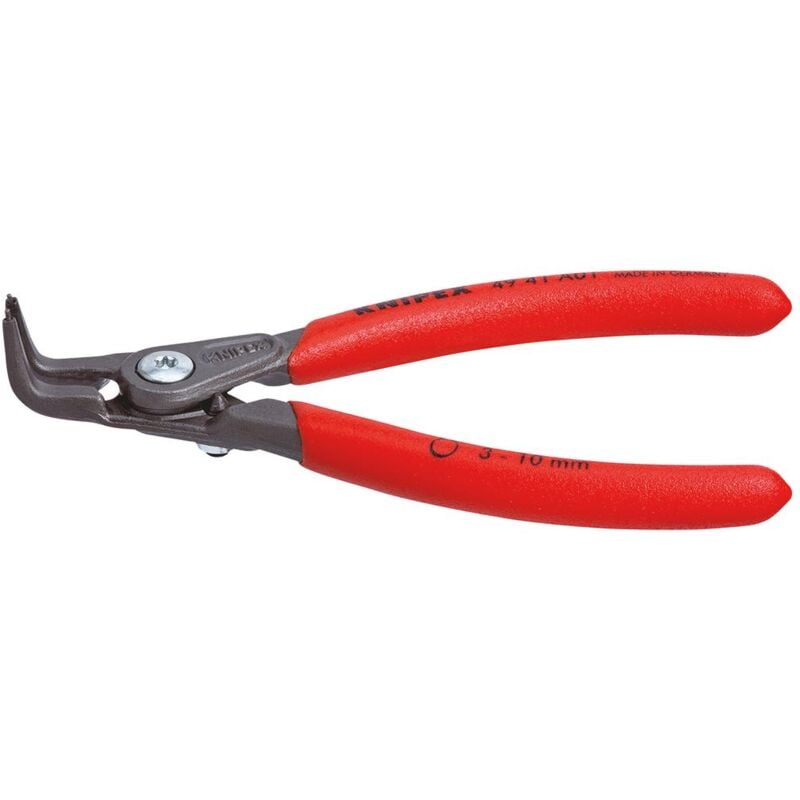 foto del prodotto knipex 49 41 a01 pinza di precisione per anelli di sicurezza per anelli di sicurezza esterni su alberi rivestiti in resina sintetica antiscivolo