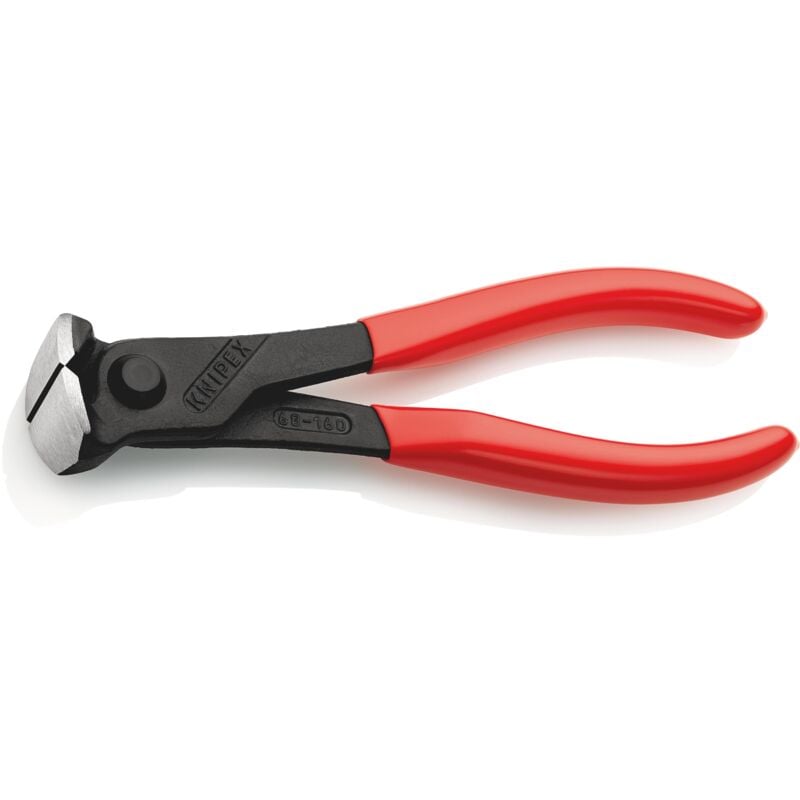 foto del prodotto knipex 68 01 160 tronchese per meccanica con tagliente frontale rivestiti in resina sintetica bonderizzata nera 160 mm