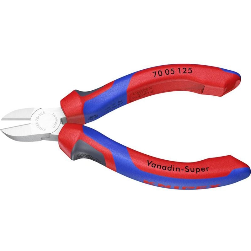 foto del prodotto knipex 70 05 125 officina e meccanica tronchese laterale con sfaccettatura 125 mm