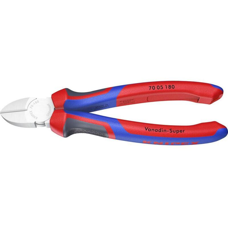 foto del prodotto knipex 70 05 180 officina e meccanica tronchese laterale con sfaccettatura 180 mm