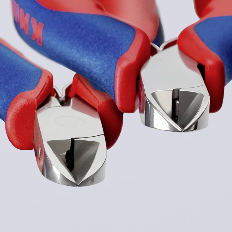 foto del prodotto knipex 77 02 115 elettronica e meccanica di precisione tronchese laterale con sfaccettatura 115 mm