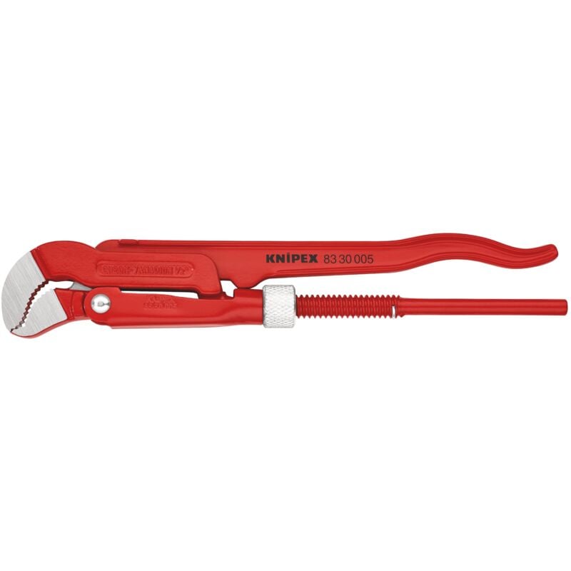 foto del prodotto knipex 83 30 005 giratubi con ganasce ad s rossa, verniciata a polvere 245 mm