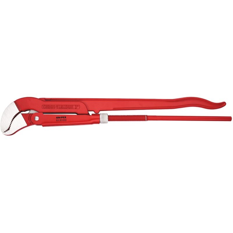 foto del prodotto knipex 83 30 030 giratubi con ganasce ad s rossa, verniciata a polvere 680 mm