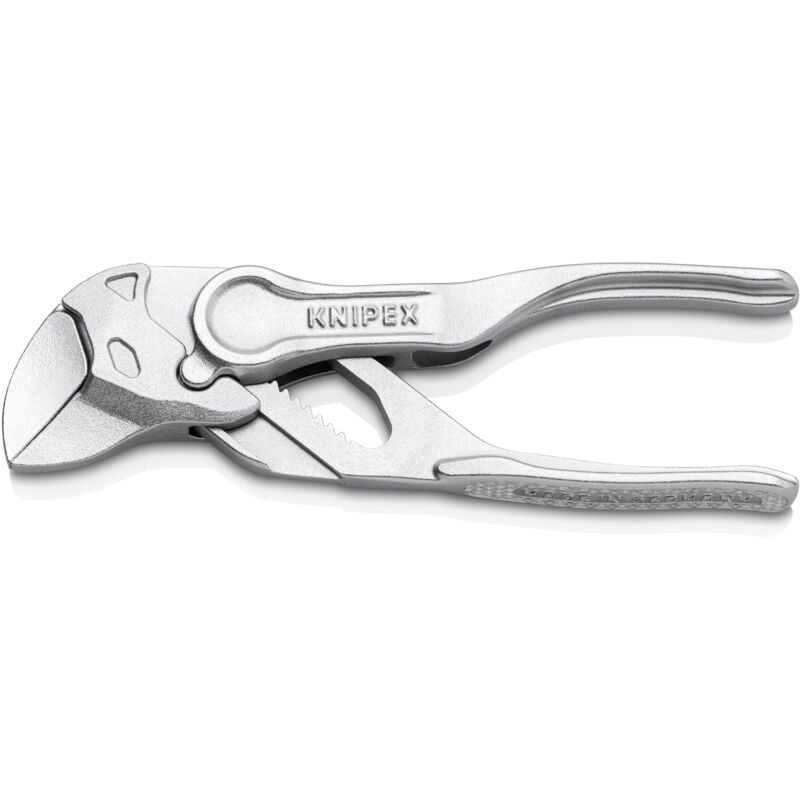 immagine 0 del prodotto knipex 86 04 100 bk pinza chiave xs pinza e chiave in un unico utensile superficie ruvida con stampa cromata 100 mm