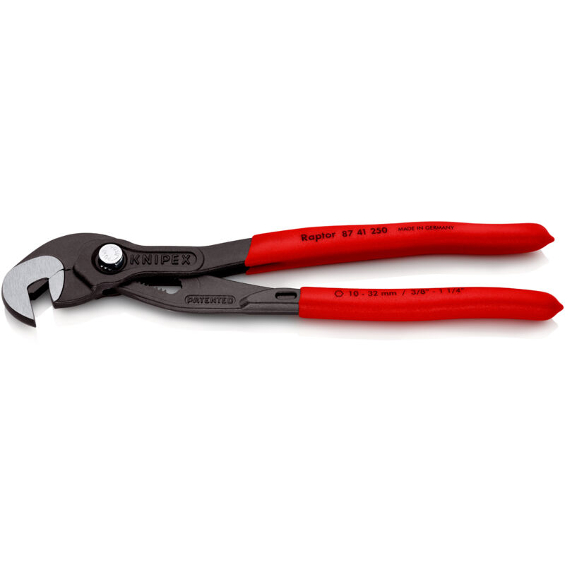 foto del prodotto knipex - 87 41 250 pinza chiave 'tucano' rivestiti in resina sintetica antiscivolo bonderizzata grigia 250 mm