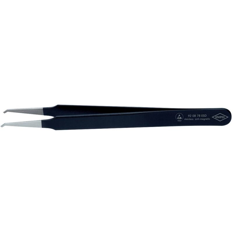 foto del prodotto knipex 92 08 78 esd pinzetta di precisione piatte, piegate 45 120 mm