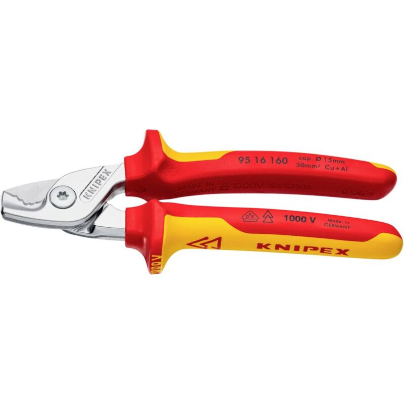 foto del prodotto knipex 95 16 160 forbici per cavi