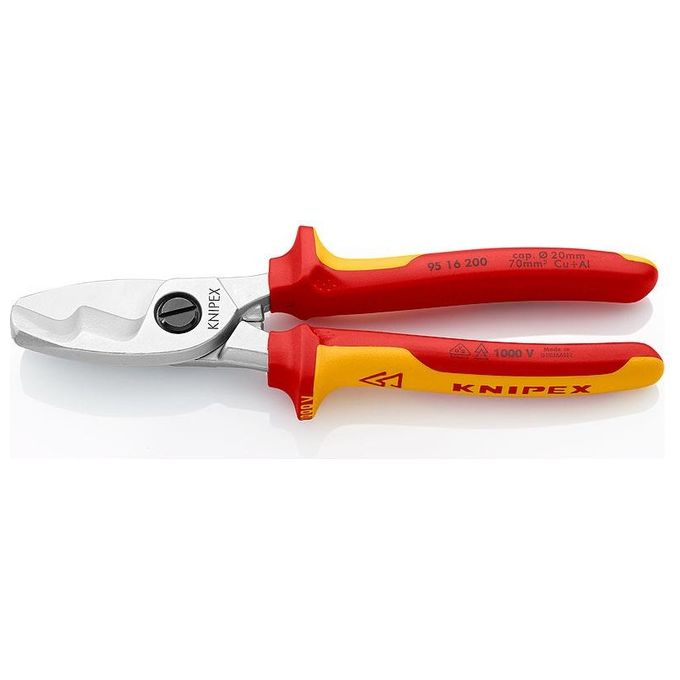foto del prodotto knipex 95 16 200 tagliacavi tagliacavi manuale