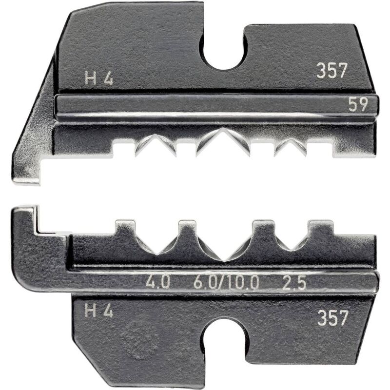 foto del prodotto knipex 97 49 59 matrice di crimpaggio connettore per applicazioni solari adatto per helios h4 amphenol 2.5 fino a 6 m