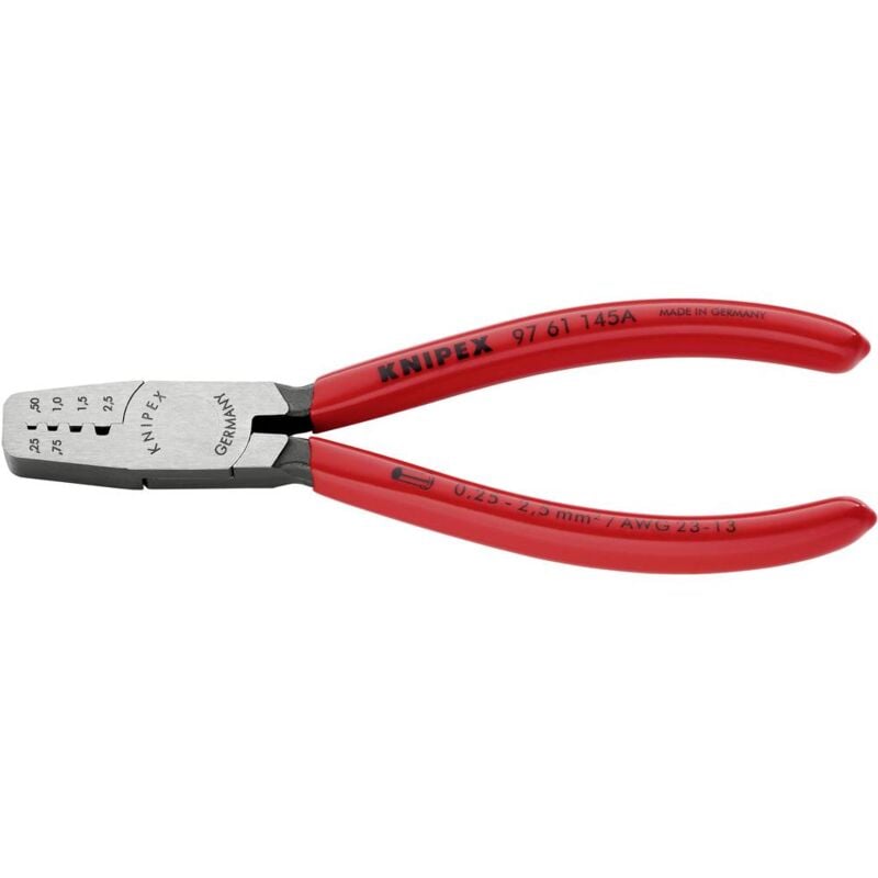 foto del prodotto knipex 97 61 145 a pinza crimpatrice boccola 0.25 fino a 2.5 mm 